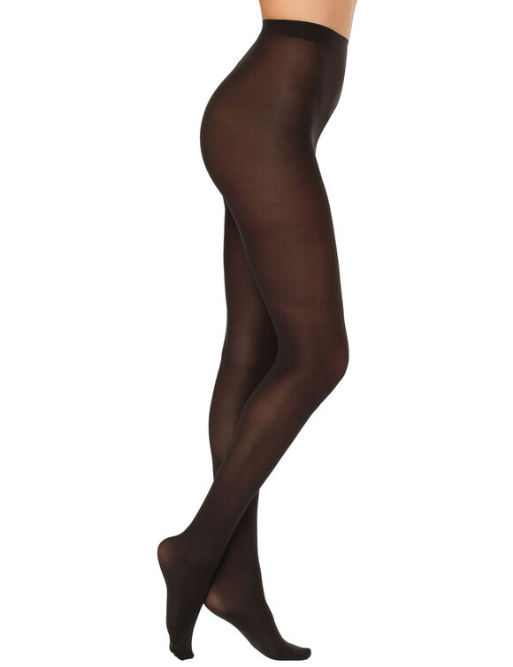 Opake panty - set van 2 (chocolade)