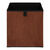 Cube de rangement pliable, velours c&ocirc;tel&eacute; (terracotta)