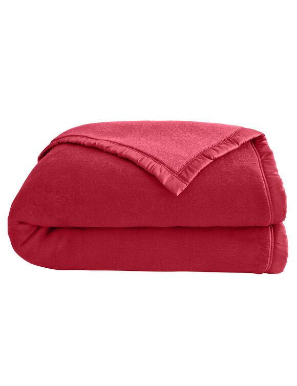 Couverture bicolore Courtelle® 420 g/m² (prune)