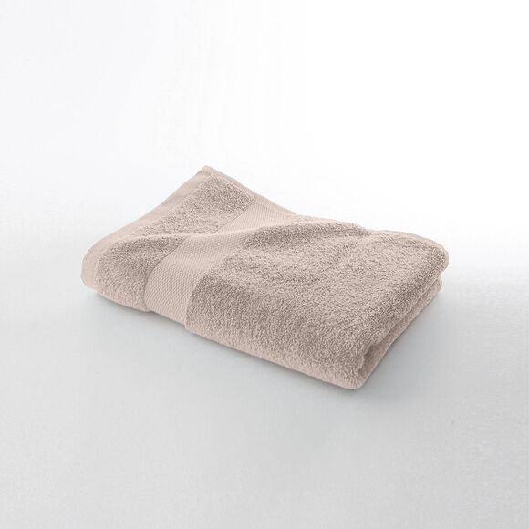 Collection serviettes de bain unies coton modal 500 g/m² (taupe)