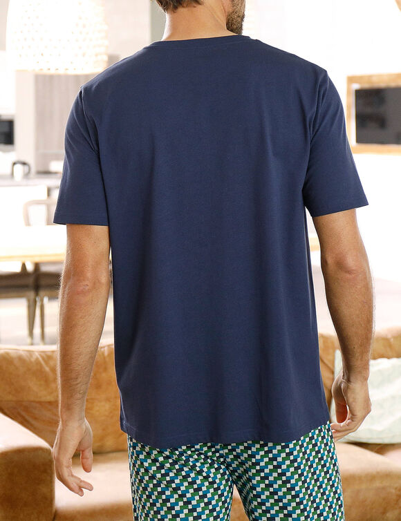 T-shirt pyjama manches courtes marine (marine)