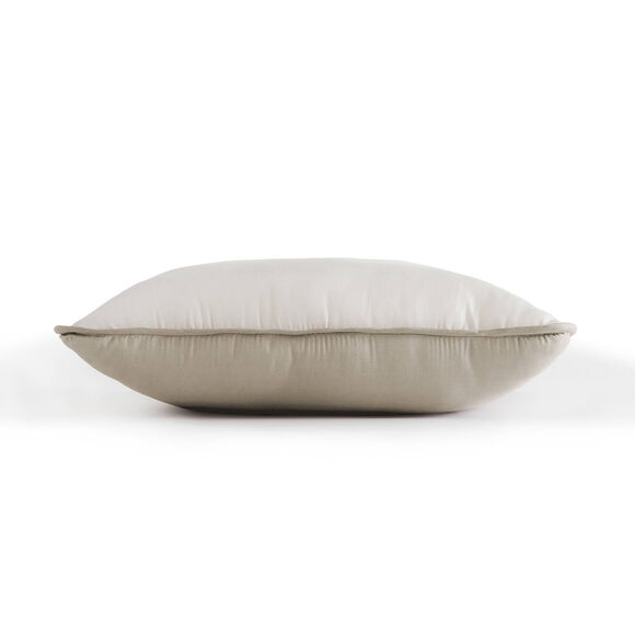 Couette bicolore microfibre 350 g/m² (taupe / sable)