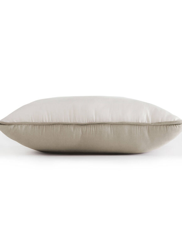 Tweekleurig deken in microvezel 350g/m2 (taupe / zandkleur)