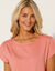 T-shirt met korte mouwen (perzik)