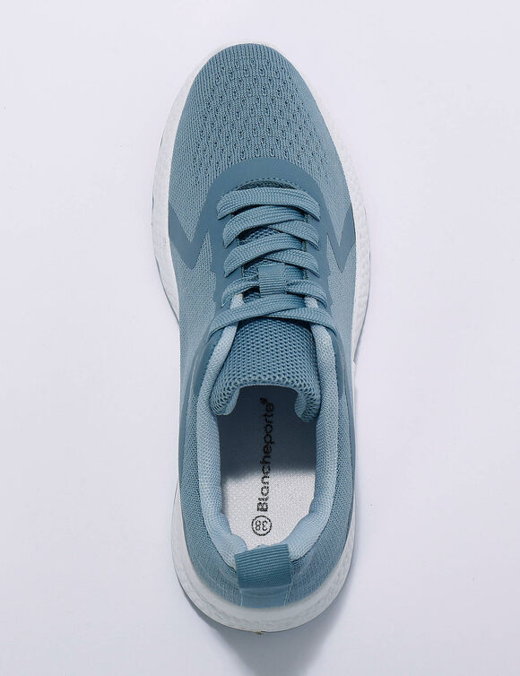 Lichte sneakers in ademend textiel (blauw)