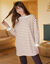 Pyjama molleton rayé avec legging  (écru / caramel)