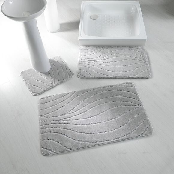 Tapis de bain rivière (gris)