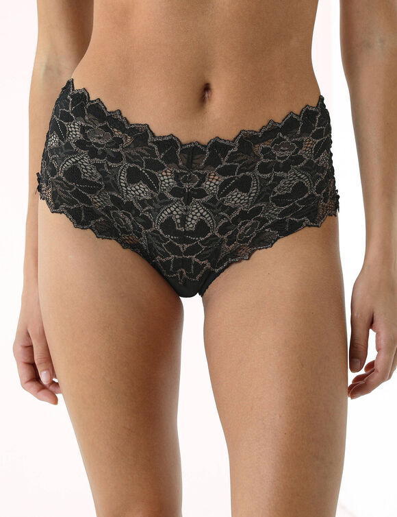 Culotte dentelle effet brillant Arum Party (noir)