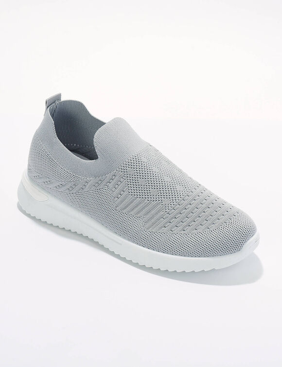 Lichte sneakers in meshtextiel, makkelijk aan te trekken (grijs)