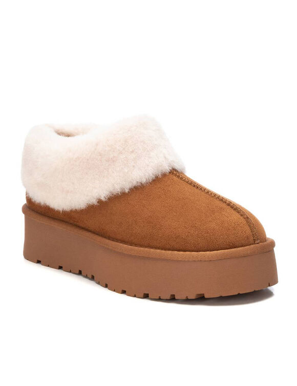 Gevoerde slip-on boots (karamel)