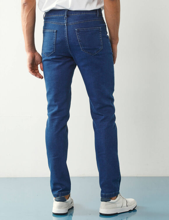 Rechte jeans met 5 zakken, ultrastretch denim - L28 (stone)