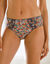 Geborduurde slip in katoen Olbia met bloemenprint - set van 2 (marine)