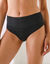 Maxislip met hoge taille in microvezel en rekbare kant Isili - set van 2 (zwart)