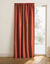 Verduisterend en isolerend gordijn met fronsgalon (terracotta)