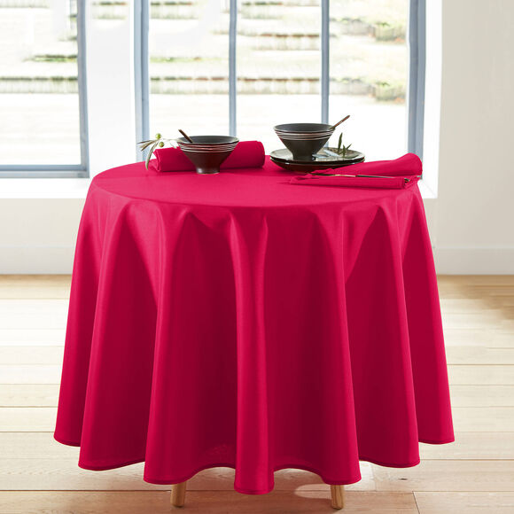 Nappe unie entretien facile (rouge)