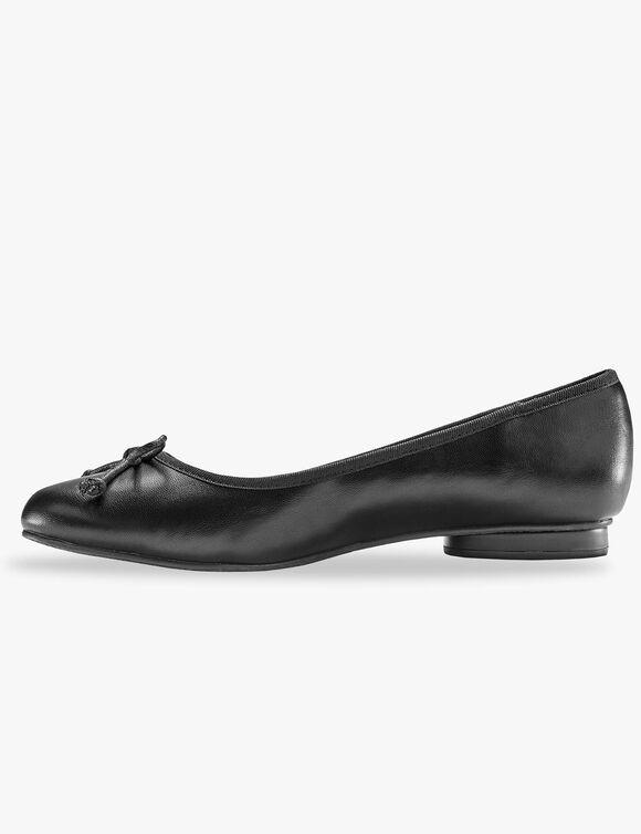 Platte ballerina's (zwart)