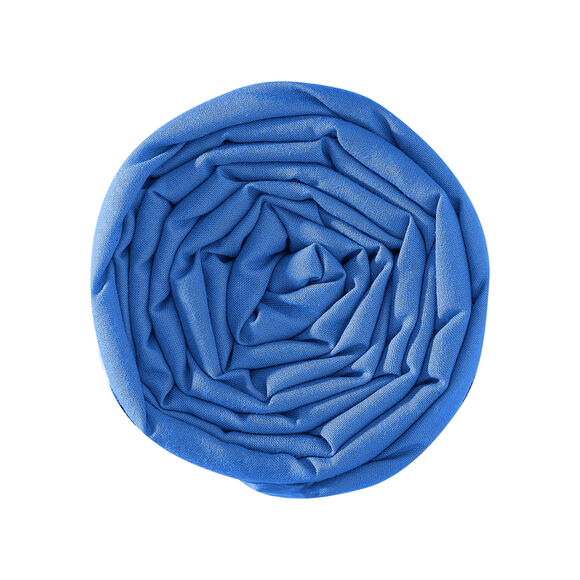 Drap-housse uni sommier articul&eacute; polyester-coton bonnets 26 cm (oc&eacute;an)