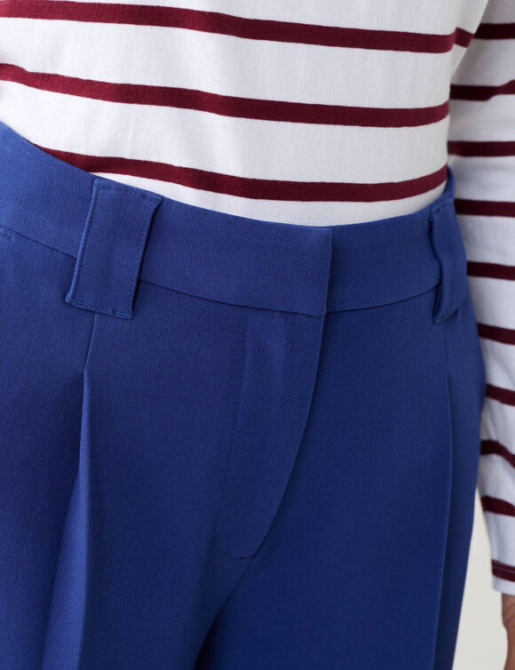 Pantalon large, fluide (bleu encre)