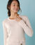 Trui-jurk in wikkelstijl, kleine lengtes (beige)