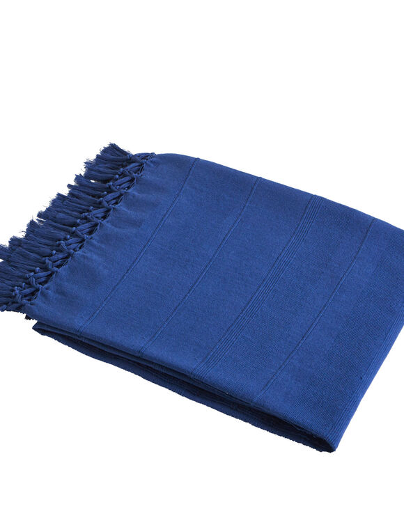 Nappe coton tissage artisanal (bleu)
