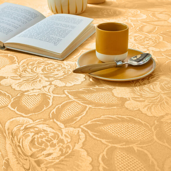 Nappe jacquard damass&eacute; (tournesol)