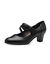 Schoenen met riempje en hak (zwart)