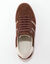 Sneakers van spaltleer (chocolade)