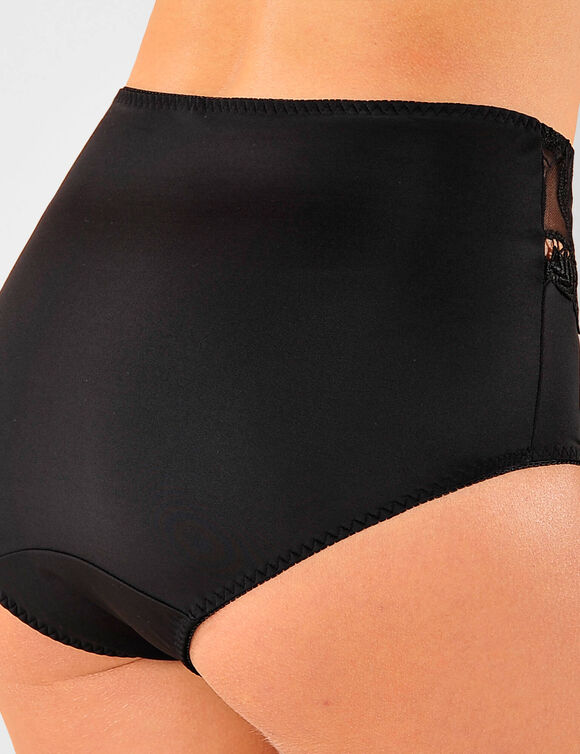 Gainette microfibre et guipure Rima - lot de 2 (noir)