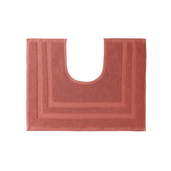 Tapis de bain &eacute;ponge double liteau (brique)