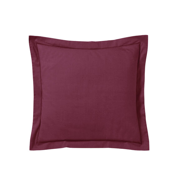 Linge de lit uni - coton 57 fils/cm&sup2; (grenat)