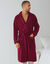 Robe de chambre maille polaire (bordeaux)