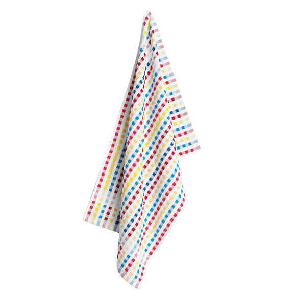 Essuie-mains &eacute;ponge fond clair - Lots (multicolore)