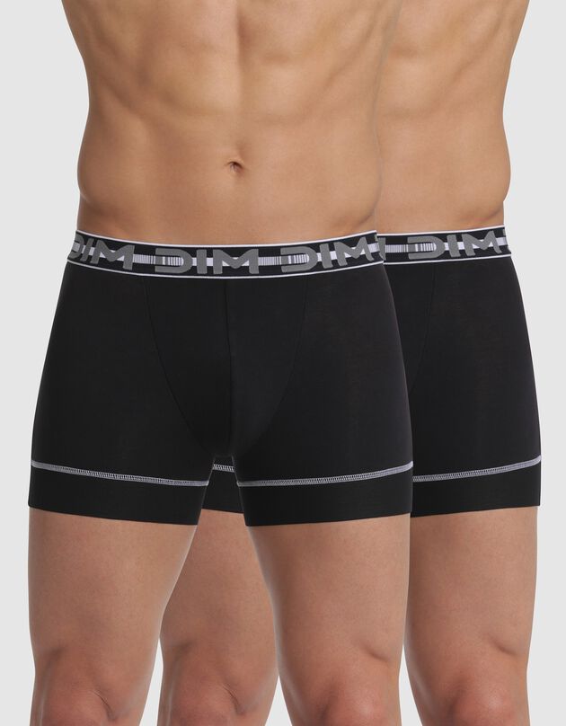 Boxer 3D Flex Stay and Fit Dim® - lot de 2 (noir)