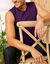 Mouwloos T-shirt met ronde hals - set van 3 (turkoois + bordeaux + marine)