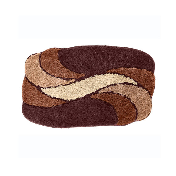 Tapis de bain pétales (marron)