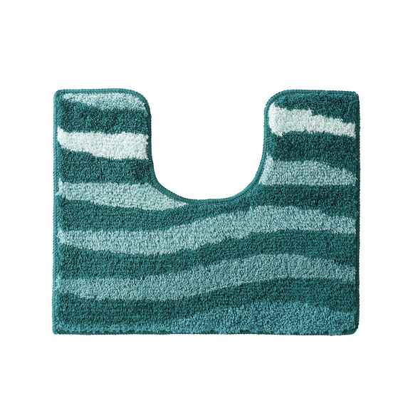 Tapis de bain zèbre très moelleux (lagon)