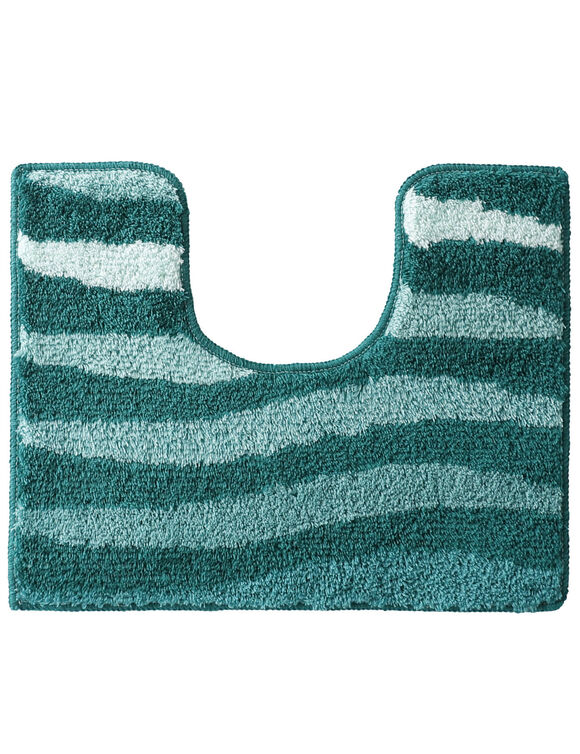 Tapis de bain zèbre très moelleux (lagon)