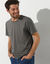 T-shirt met ronde hals en korte mouwen (grijs)