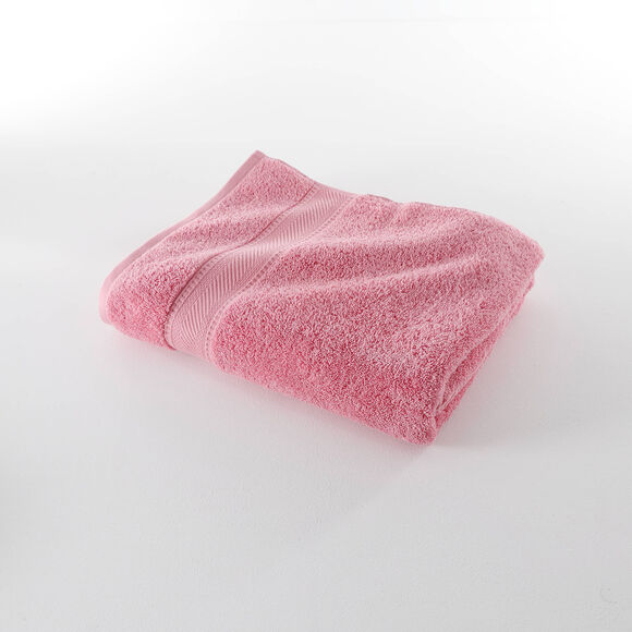 Collection serviettes de bain unies 540g/m2 confort luxe  (vieux rose)