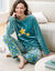 Pyjamabroek met fleece met &bdquo;sterren&ldquo;, voelt aan als pluche (grijsblauw)