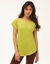 T-shirt met ronde hals en korte mouwen (anijsgroen)