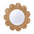 Miroir fleur en rotin (naturel)