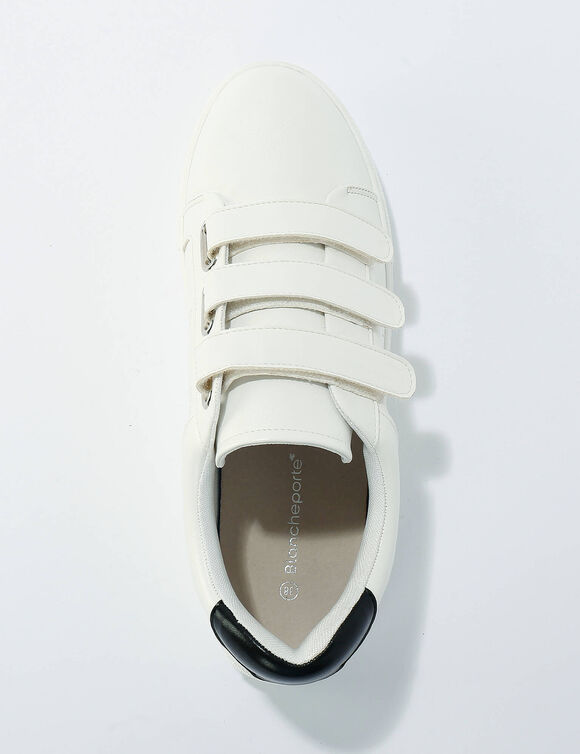 Tennis scratchées (blanc / noir)