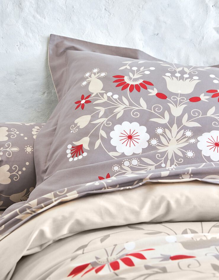 Badlinnen Victoire in katoen met bloemenprint, beige Badlinnen Victoire in katoen met bloemenprint, beige, hi-res image number 4