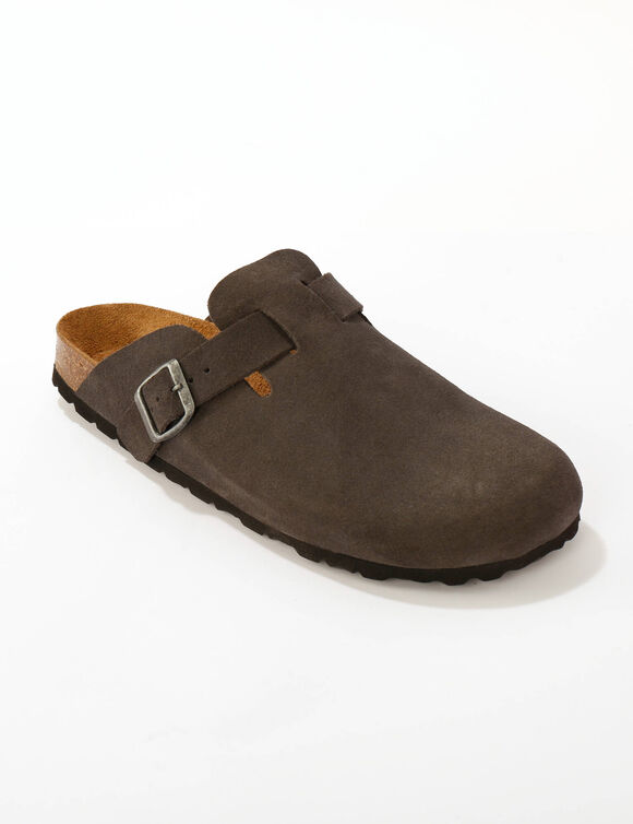 Sabots croûte de cuir certifié LWG (gris)