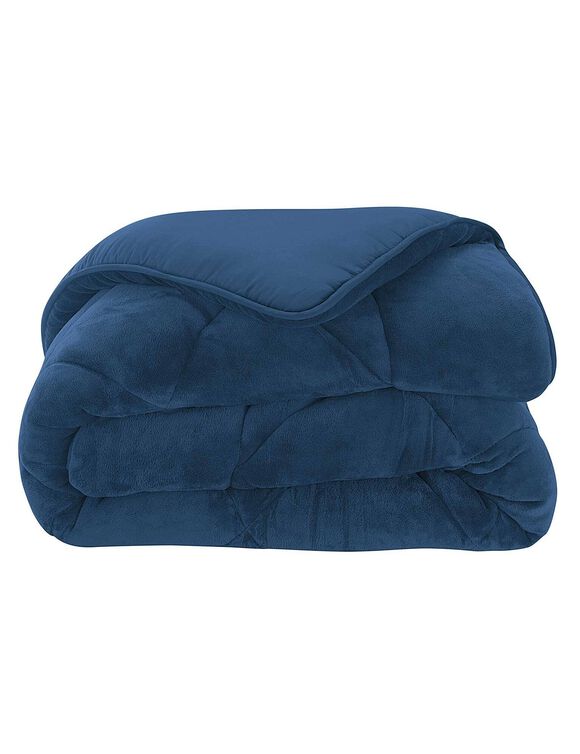 Couette synthétique double face 350 g/m² (marine)