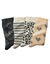 Sokken met geassorteerde luipaardmotieven - set van 4 (grijs / beige)