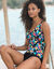 Maillot de bain 1 pi&egrave;ce de bain imprim&eacute; Boruca- effet tankini (noir / multicolore)