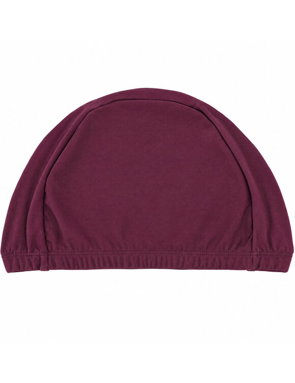 Bonnet de bain sp&eacute;cial piscine (prune)