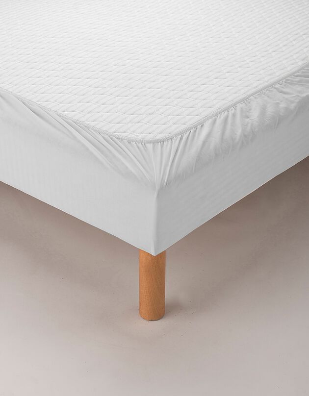 Bande cache-sommier tissu microfibre (gris perle)
